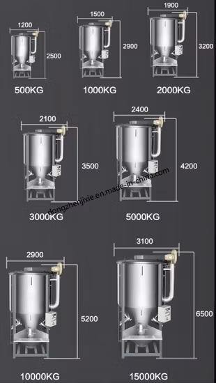 Misturador vertical de aço inoxidável para aquecimento e secagem do fabricante
