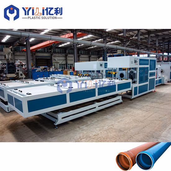 Máquina chinesa para fazer tubos, extrusora de tubos de plástico, máquina de tubos HDPE, máquina de soquete de tubos, máquina Belling de tubos