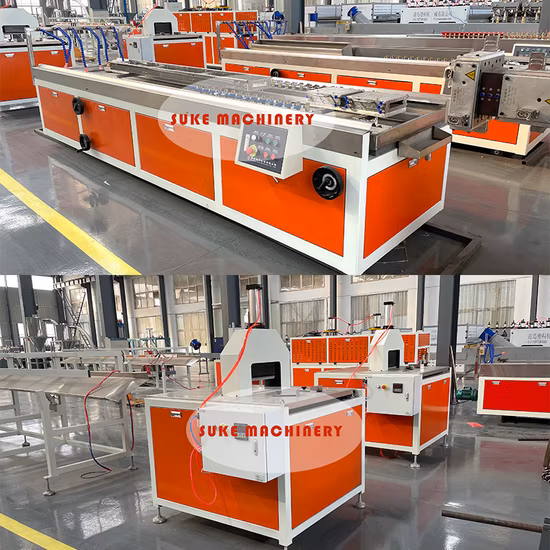 Máquina de perfil PE WPC Linha de produção de extrusão de pisos compostos WPC Extrusora de máquina de plástico